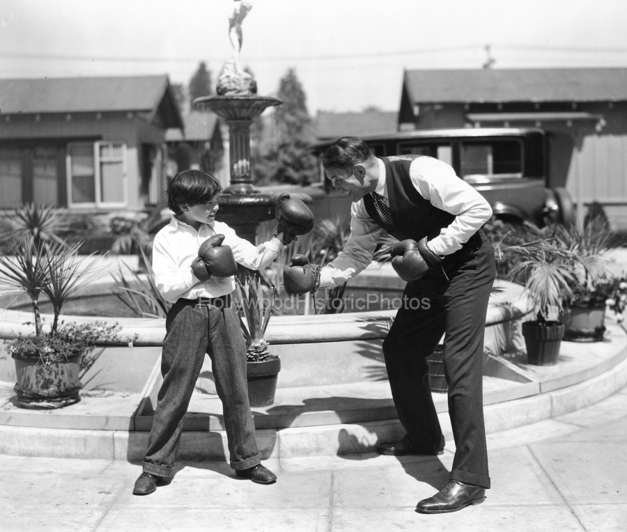 Fox Studios 1929 Fox Star Tommy Clifford with Victor McLaglen wm.jpg